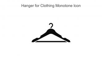 Hanger For Clothing Monotone Icon In Powerpoint Pptx Png And Editable Eps Format