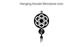Hanging Amulet Monotone Icon In Powerpoint Pptx Png And Editable Eps Format