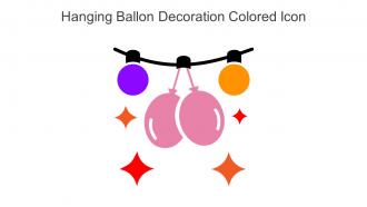 Hanging Ballon Decoration Colored Icon In Powerpoint Pptx Png And Editable Eps Format
