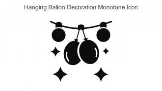Hanging Ballon Decoration Monotone Icon In Powerpoint Pptx Png And Editable Eps Format