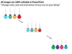 Hanging clips for swot analysis flat powerpoint design