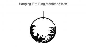 Hanging Fire Ring Monotone Icon In Powerpoint Pptx Png And Editable Eps Format