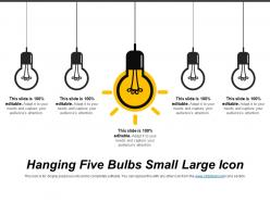 Hanging five bulbs small large icon