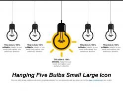 Hanging five bulbs small large icon