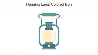 Hanging Lamp Colored Icon In Powerpoint Pptx Png And Editable Eps Format
