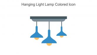 Hanging Light Lamp Colored Icon In Powerpoint Pptx Png And Editable Eps Format