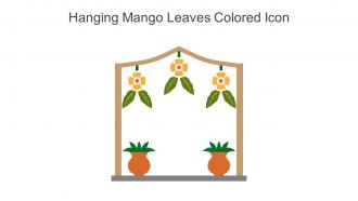 Hanging Mango Leaves Colored Icon In Powerpoint Pptx Png And Editable Eps Format