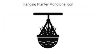 Hanging Planter Monotone Icon In Powerpoint Pptx Png And Editable Eps Format