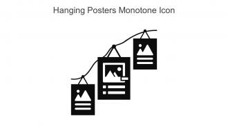 Hanging Posters Monotone Icon In Powerpoint Pptx Png And Editable Eps Format