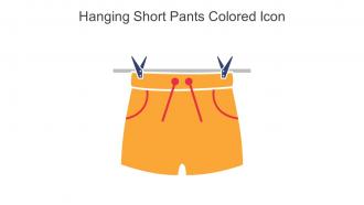 Hanging Short Pants Colored Icon In Powerpoint Pptx Png And Editable Eps Format