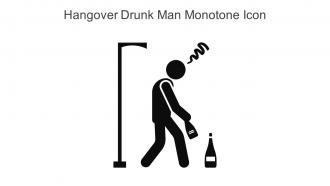 Hangover Drunk Man Monotone Icon In Powerpoint Pptx Png And Editable Eps Format
