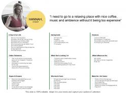 Hannah student ppt powerpoint presentation summary clipart images
