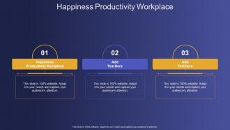 Happiness Productivity Workplace In Powerpoint And Google Slides Cpb