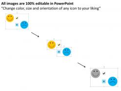 73795379 style variety 3 smileys 2 piece powerpoint presentation diagram infographic slide