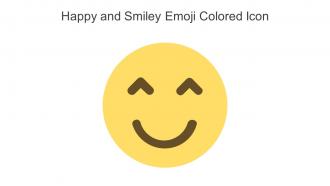 Happy And Smiley Emoji Colored Icon In Powerpoint Pptx Png And Editable Eps Format