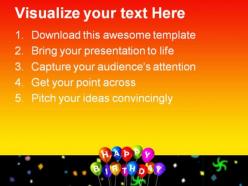 Happy birthday festival powerpoint templates and powerpoint backgrounds 0211