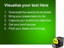 Happy database business powerpoint templates and powerpoint backgrounds 0711