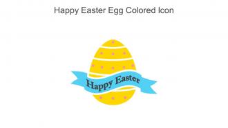Happy Easter Egg Colored Icon In Powerpoint Pptx Png And Editable Eps Format