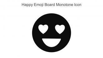 Happy Emoji Board Monotone Icon In Powerpoint Pptx Png And Editable Eps Format