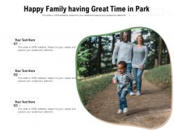 Happy Family Having Great Time In Park