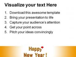 Happy new year 2011 festival powerpoint backgrounds and templates 1210