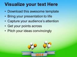 Happy new year 2014 business powerpoint templates ppt backgrounds for slides 1113