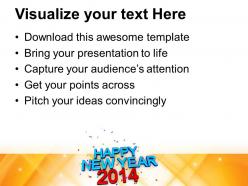Happy new year 2014 concept powerpoint templates ppt backgrounds for slides 1113
