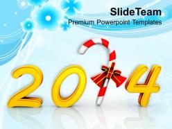 Happy New Year And Candy Cane PowerPoint Templates PPT Backgrounds For Slides 1113