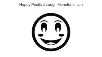 Happy Positive Laugh Monotone Icon In Powerpoint Pptx Png And Editable Eps Format
