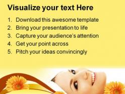 Happy spa beauty powerpoint templates and powerpoint backgrounds 0311