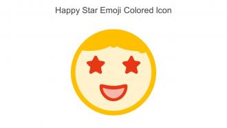Happy Star Emoji Colored Icon In Powerpoint Pptx Png And Editable Eps Format