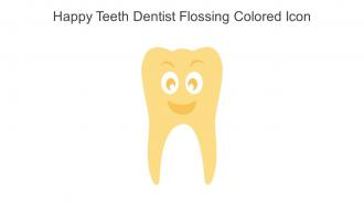 Happy Teeth Dentist Flossing Colored Icon In Powerpoint Pptx Png And Editable Eps Format