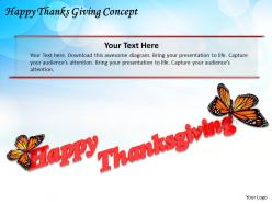 Happy thanks giving concept ppt graphics icons powerpoint