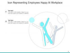 Happy Workplace Profitable Organization Promotion Representing Employees