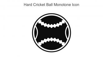 Hard Cricket Ball Monotone Icon In Powerpoint Pptx Png And Editable Eps Format