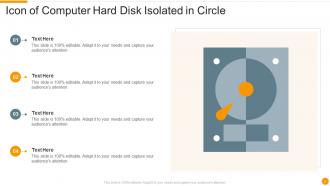 Hard Disk Icon Powerpoint Ppt Template Bundles