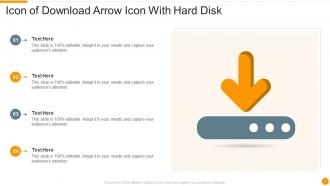 Hard Disk Icon Powerpoint Ppt Template Bundles