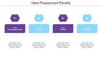 Hard Prepayment Penalty Ppt Powerpoint Presentation Gallery Templates Cpb