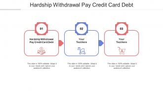 Hardship withdrawal pay credit card debt ppt powerpoint presentation ideas design inspiration cpb