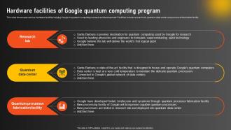Hardware Facilities Of Google Quantum Computing Program Google Quantum Computer AI SS