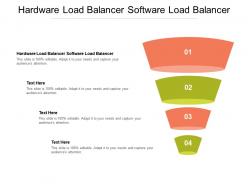 Hardware load balancer software load balancer ppt powerpoint presentation professional cpb