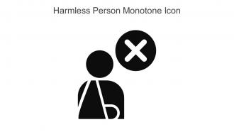 Harmless Person Monotone Icon In Powerpoint Pptx Png And Editable Eps Format