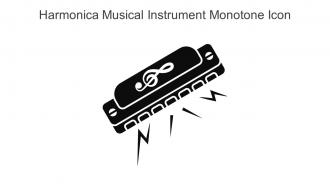 Harmonica Musical Instrument Monotone Icon In Powerpoint Pptx Png And Editable Eps Format