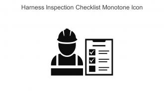 Harness Inspection Checklist Monotone Icon In Powerpoint Pptx Png And Editable Eps Format
