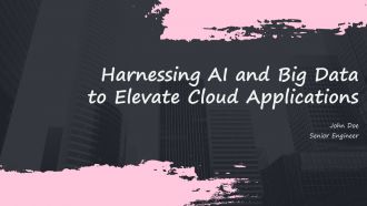 Harnessing AI And Big Data To Elevate Cloud Applications PPT Graphics ACP