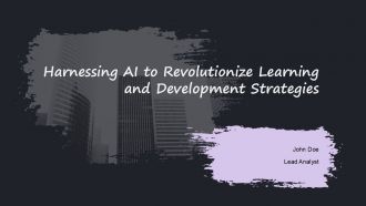 Harnessing AI To Revolutionize Learning And Development Strategies PPT Mockup ACP