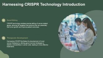 Harnessing CRISPR Technology Transforming Cancer Treatment PPT Slides ACP Pre-designed Engaging