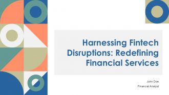 Harnessing Fintech Disruptions Redefining Financial Services PPT Slides ST AI