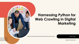 Harnessing Python For Web Crawling In Digital Marketing PPT Template ST AI