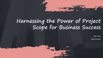 Harnessing The Power Of Project Scope For Business Success PPT Example ACP